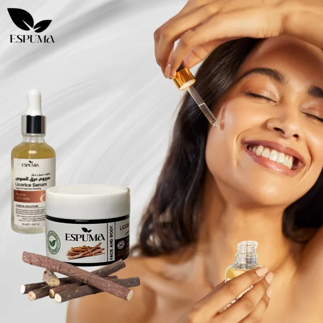 سيروم و كريمة عرق السوس + الصابون مجانا T